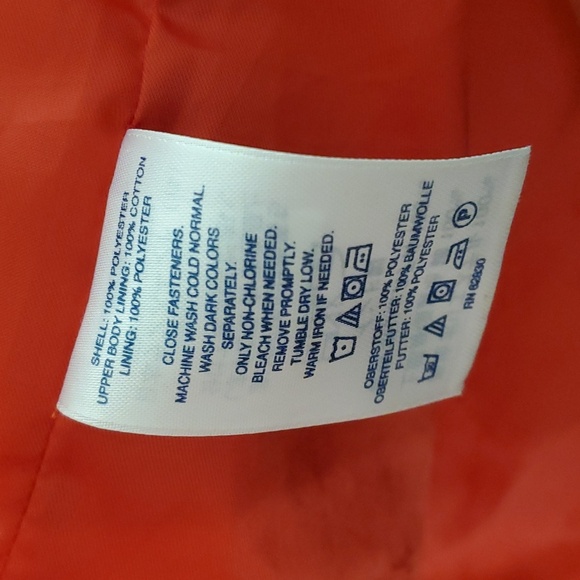 LAND'S END Women's Long Sleeves Buttons Trench Raincoat in Orange, Size Small - Picture 9 of 10